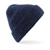 Reflective winter hat - mod. B407:French Navy, 84% acrylic / 16% polyester, One Size